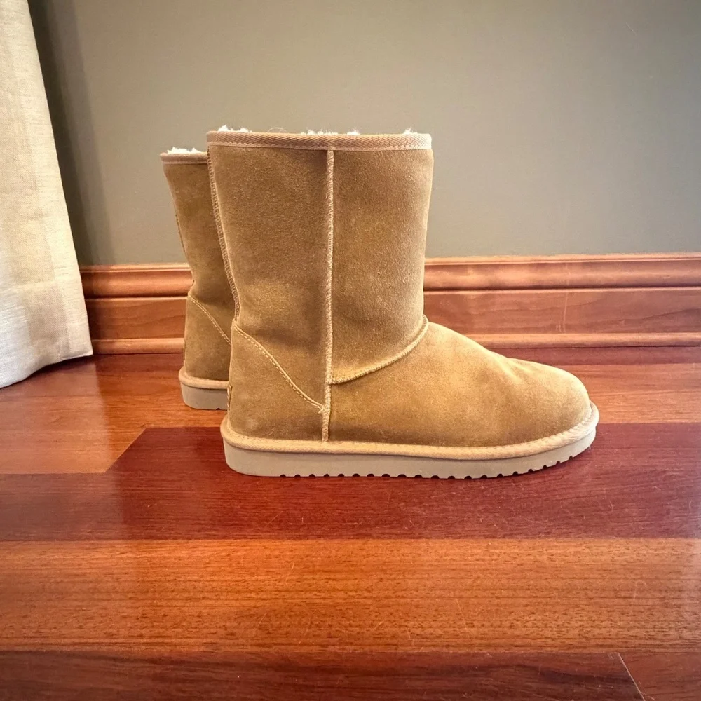 Koolaburra by UGG Chestnut Short Fall Boots, Winter Cozy Shearling, Size 10